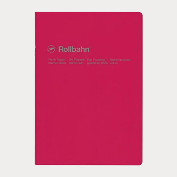 Delfonics Rollbahn Slim Notebook Quadrillé A5 Rose Foncé