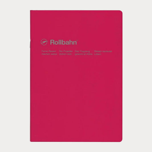 Delfonics Rollbahn Slim Notebook Quadrillé A5 Rose Foncé