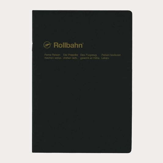 Delfonics Rollbahn Slim Notebook Quadrillé A5 Noir