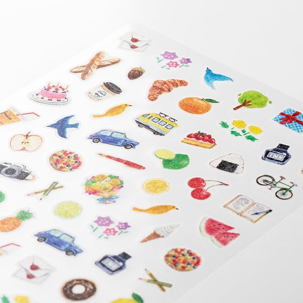 Midori Stickers pour Journal Motifs du Quotidien