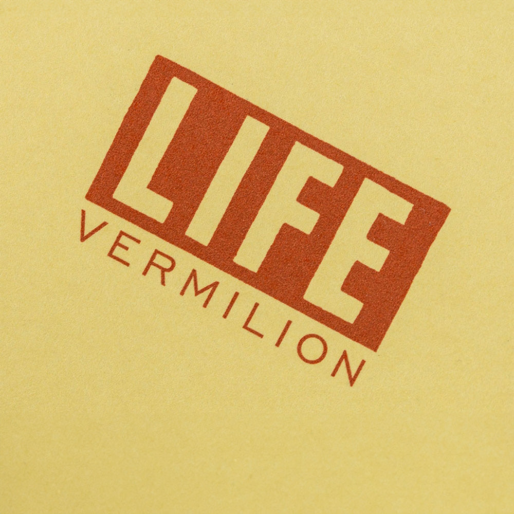 Life Vermilion Notebook n°73 A5 Grid (Page ivoire)