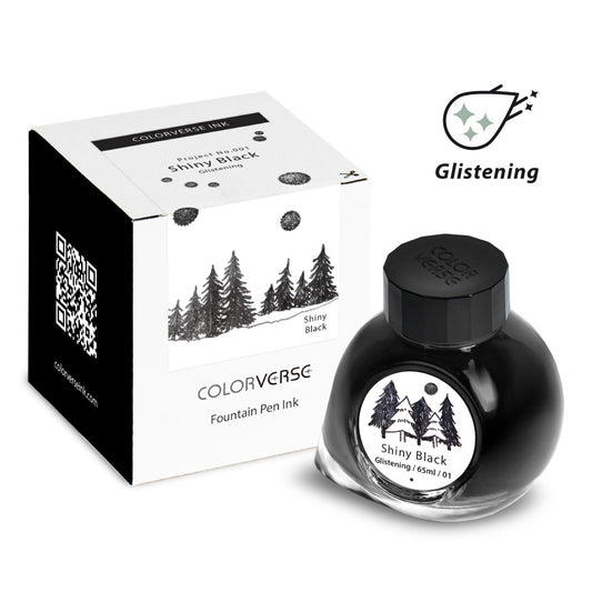 Colorverse Shiny Black #001 Fountain Pen Ink