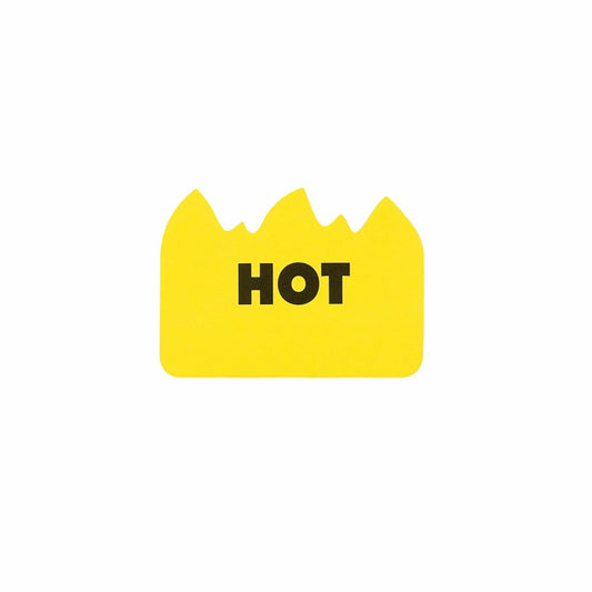 Bloc-Notes Autocollant Hot Flame Jaune Penco