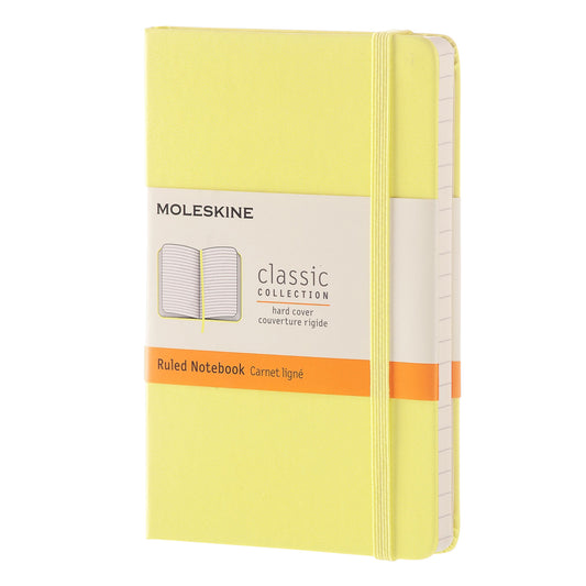 Carnet Classic Pocket Pages Lignées Jaune Moleskine