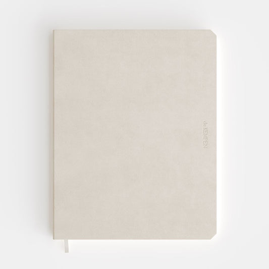 Carnet de Notes Large Pages Blanches Cotton Vanilla de KEMPEN