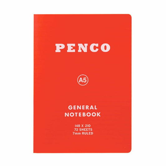 Carnet de Notes A5 Ligné Rouge Penco