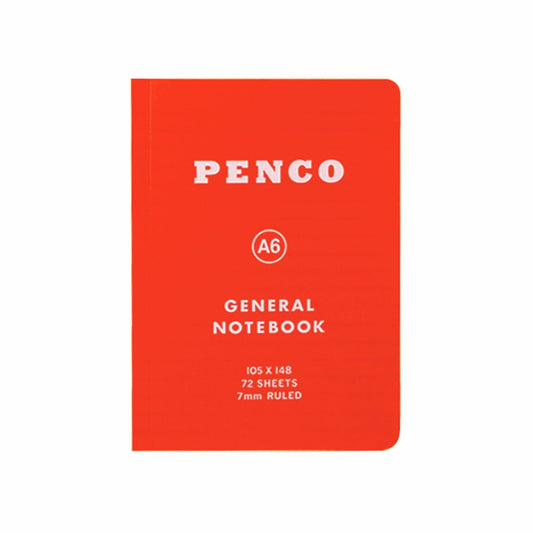 Carnet de Notes A6 Ligné Rouge Penco
