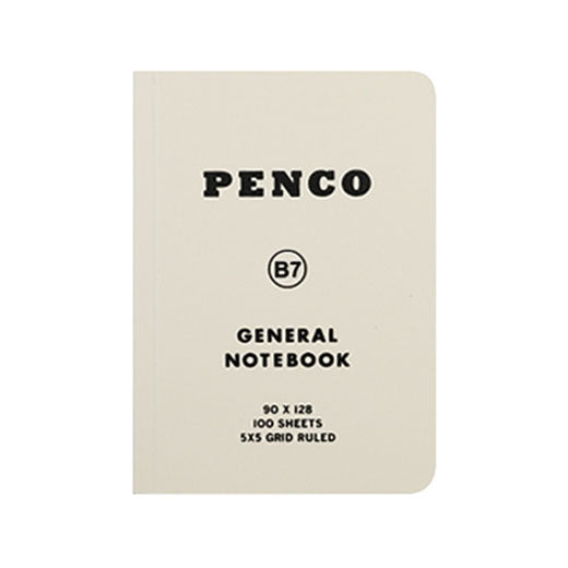 Carnet de Notes B7 à Carreaux Blanc Penco