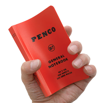 Carnet de Notes B7 à Carreaux Rouge Penco