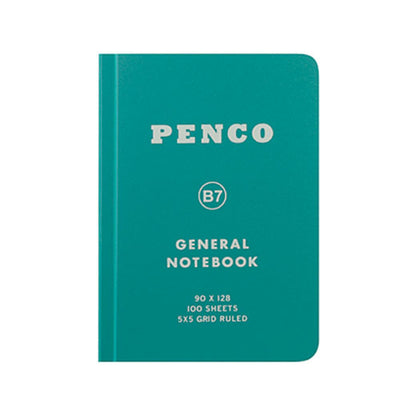 Carnet de Notes B7 à Carreaux Vert Penco