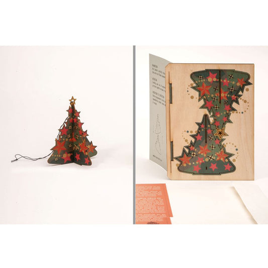 Carte de Vœux Déco 3D Sapin de Noël formes Berlin