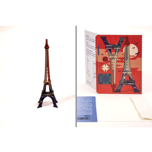 Carte de Vœux Déco 3D Tour Eiffel formes Berlin