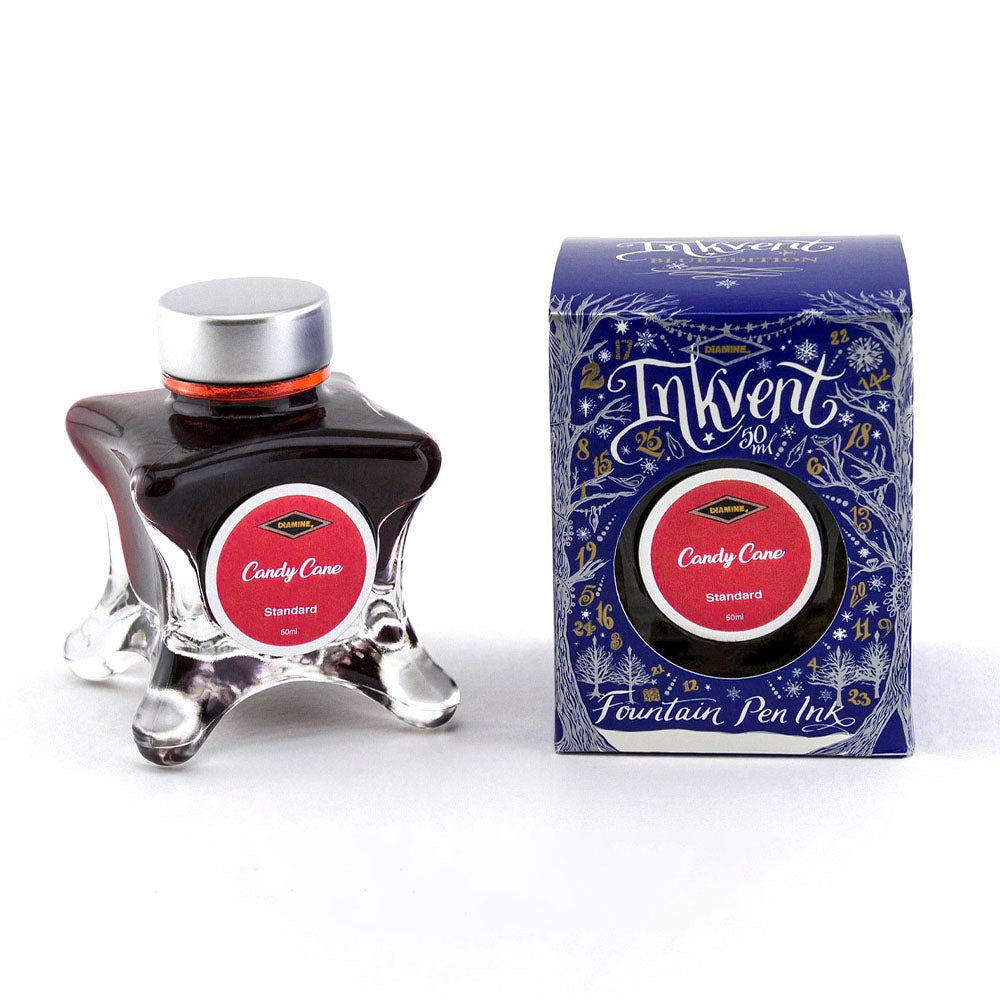 Encre Standard Inkvent Blue Edition Candy Cane 50ml Diamine