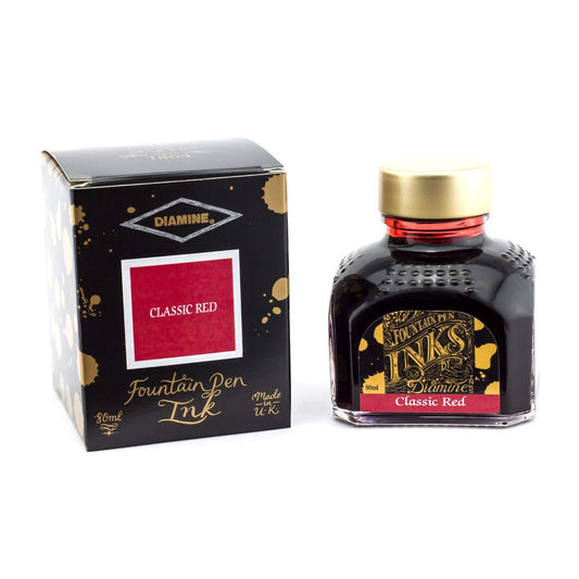 Encre pour Stylos-Plume Classic Red 80ml Diamine