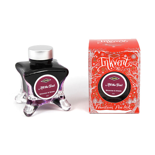 Encre Brillante à Paillettes Inkvent Red Edition All The Best 50ml Diamine
