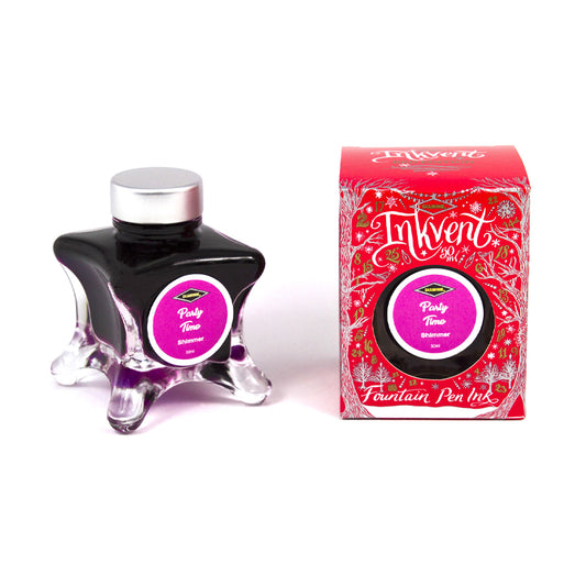 Encre à Paillettes Inkvent Red Edition Party Time 50ml Diamine