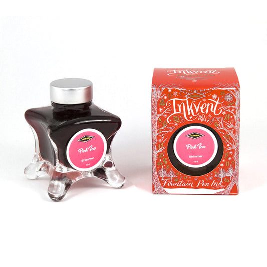 Encre à Paillettes Inkvent Red Edition Pink Ice 50ml Diamine