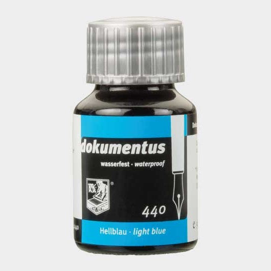 Encre pour Documents Bleu Clair 50ml Rohrer & Klingner