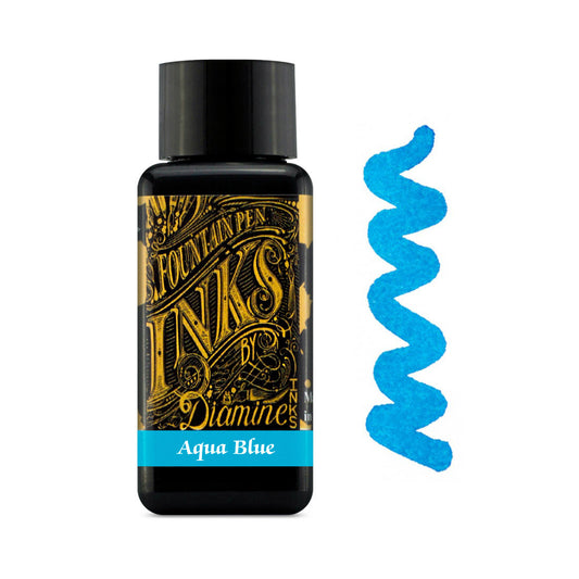 Encre pour Stylos-Plume Aqua Blue 30ml Diamine