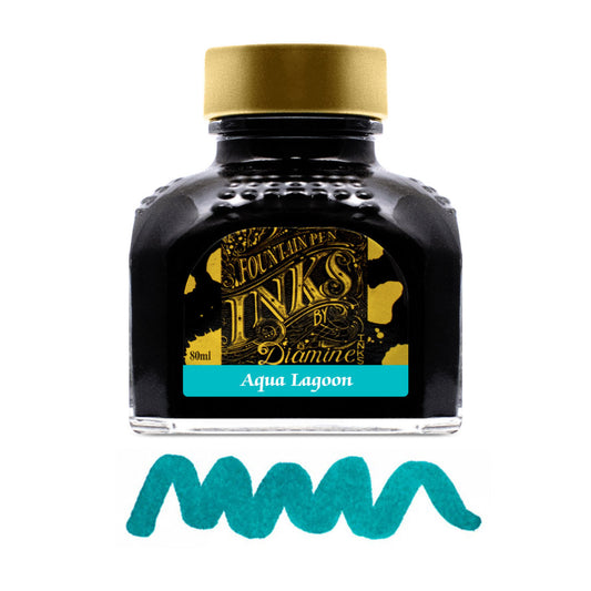 Encre pour Stylos-Plume Aqua Lagoon 80ml Diamine