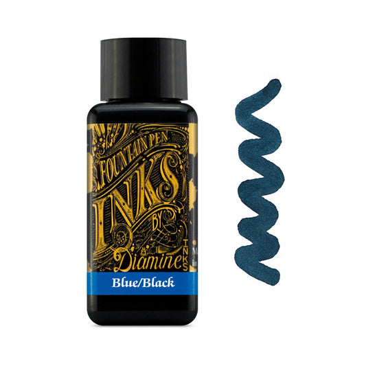 Encre pour Stylos-Plume Blue Black 30ml Diamine