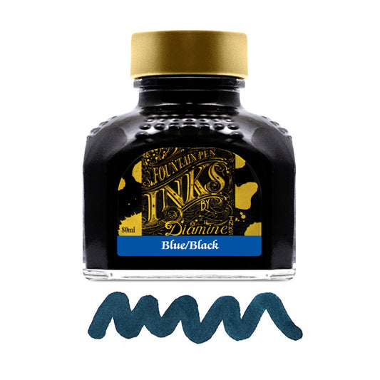 Encre pour Stylos-Plume Blue Black 80ml Diamine