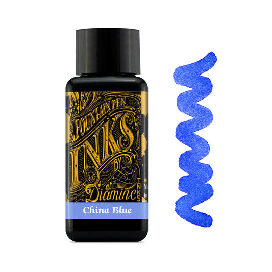 Encre pour Stylos-Plume China Blue 30ml Diamine