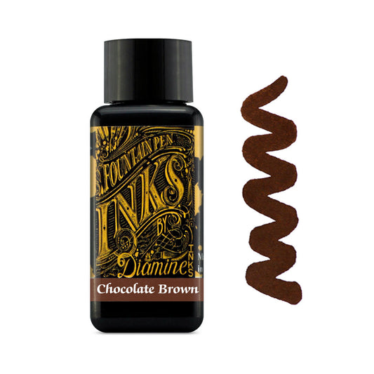 Encre pour Stylos-Plume Chocolate Brown 30ml Diamine