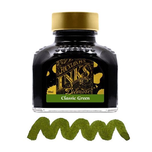 Encre pour Stylos-Plume Classic Green 80ml Diamine