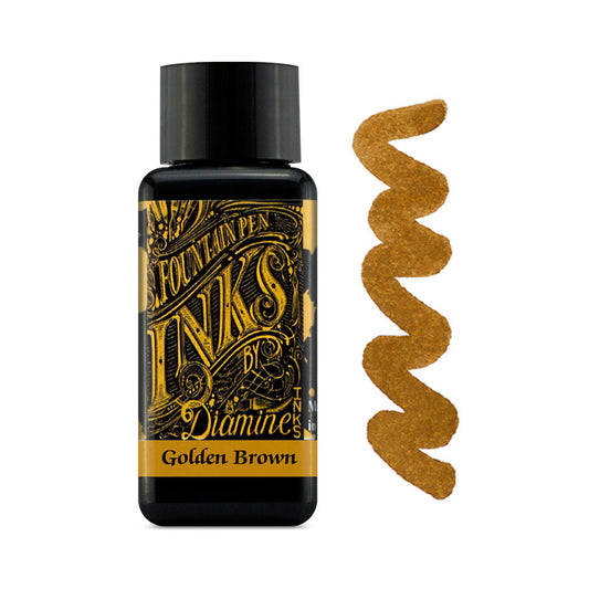 Encre pour Stylos-Plume Golden Brown 30ml Diamine