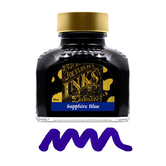 Encre pour Stylos-Plume Sapphire Blue 80ml Diamine