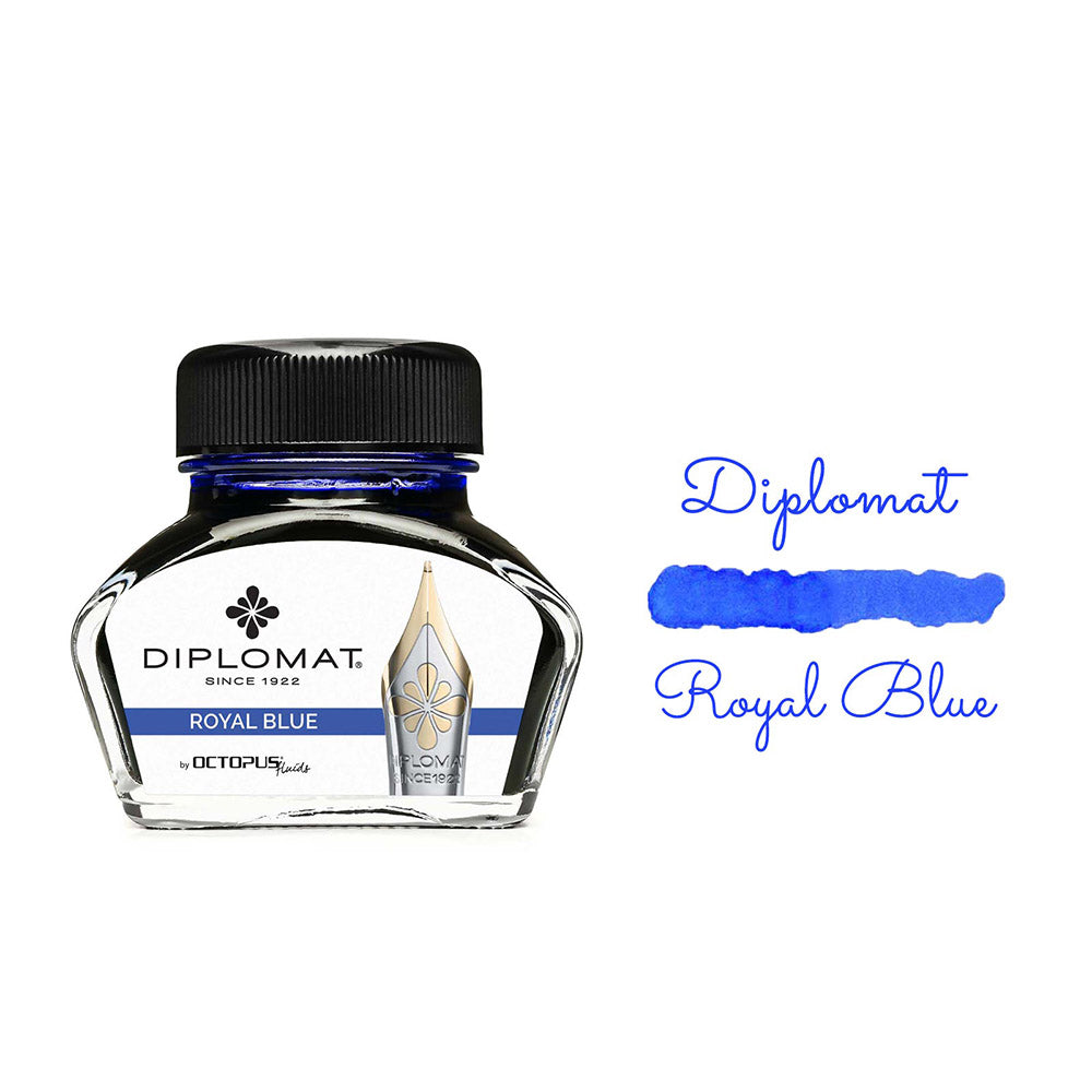 Encre pour Stylos-Plume Bleu Royal Diplomat