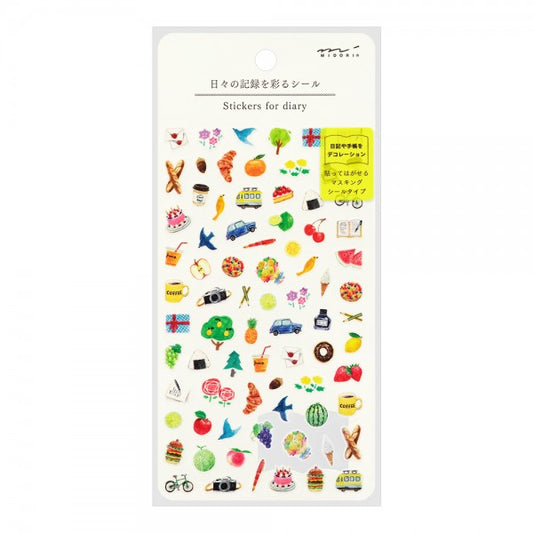 Stickers pour Journal Motifs du Quotidien Midori