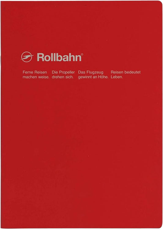 Delfonics Rollbahn Slim Notebook Quadrillé A5 Rouge