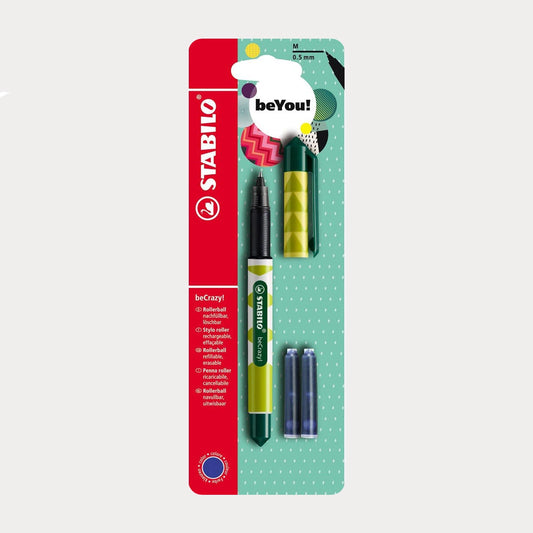 STABILO Stylo Roller Rechargeable beCrazy! Ananas