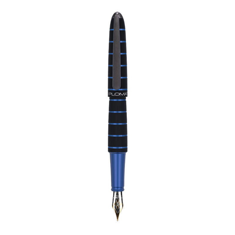 Stylo-Plume Elox Ring Noir/Bleu 14 Carats Diplomat