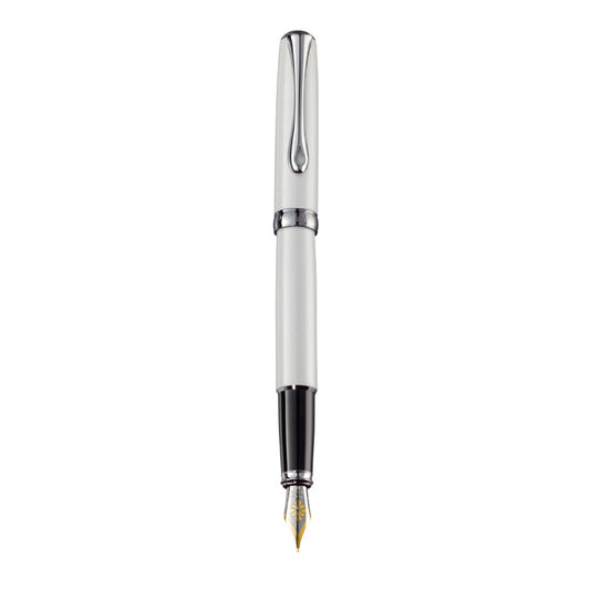 Stylo-Plume Excellence A2 Blanc Perle Chrome 14 Carats Diplomat