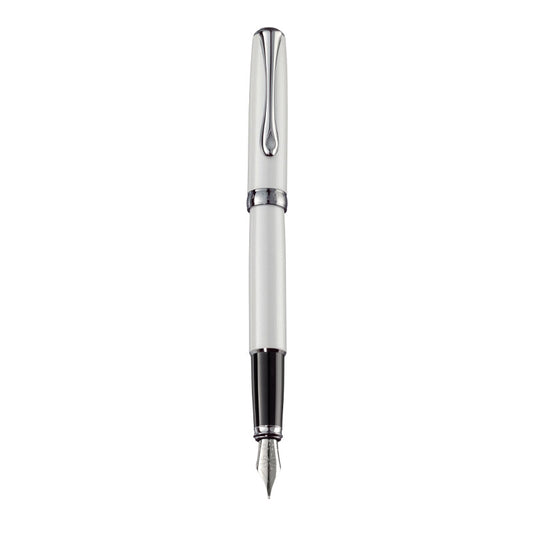 Stylo-Plume Excellence A2 Blanc Perle Chrome Diplomat