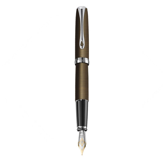 Stylo-Plume Excellence A2 Oxyd Brass 14 Carats Diplomat