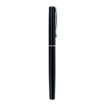 Stylo-Plume Traveller Noir Laqué Chrome Diplomat