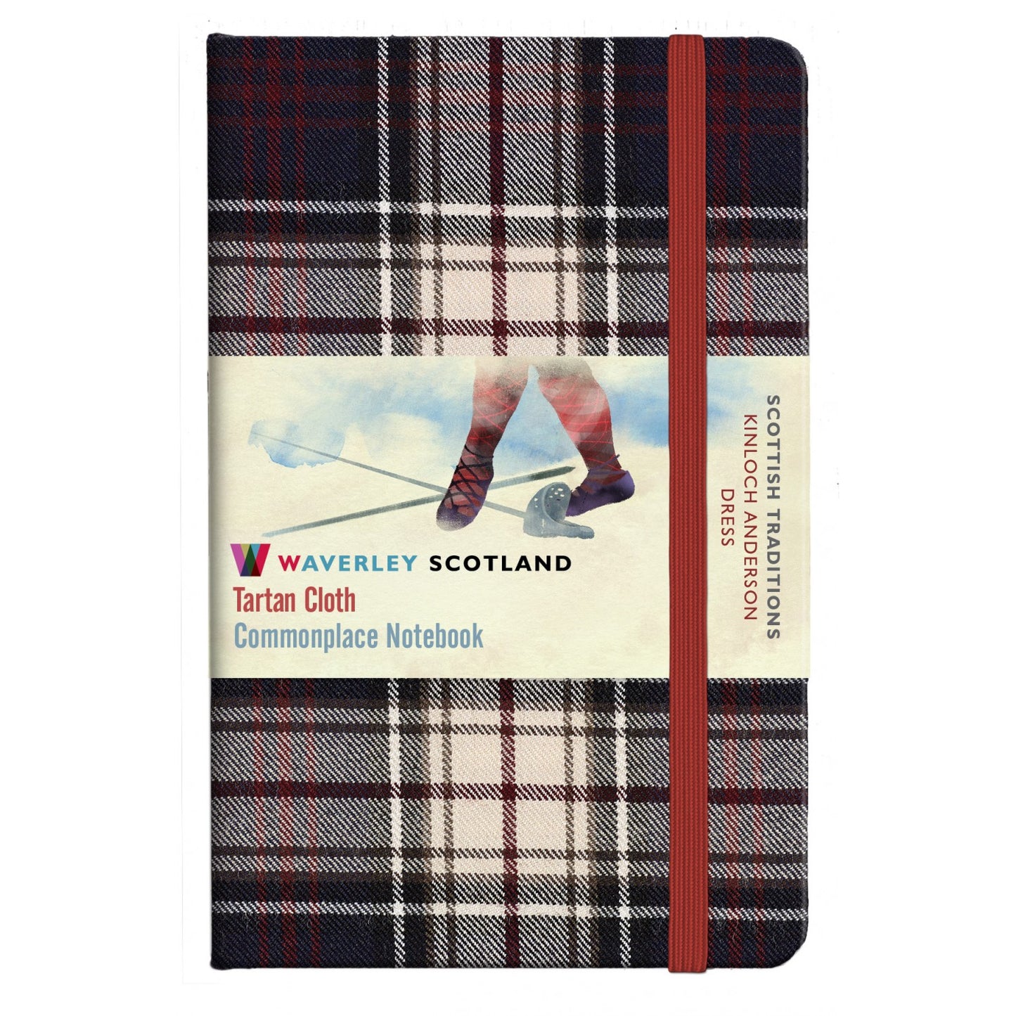 Carnet de Poche en Tissu Tartan Dress Waverley Scotland