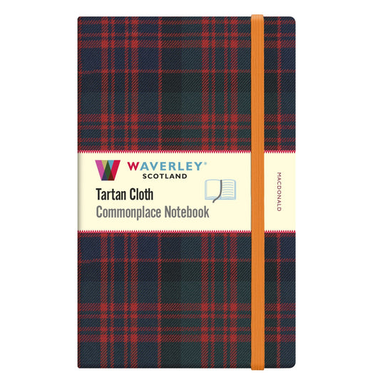Carnet Grand Format en Tissu Tartan Macdonald Waverley Scotland