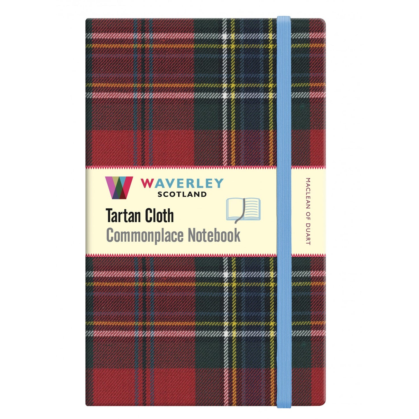 Carnet Grand Format en Tissu Tartan Maclean of Duart Waverley Scotland