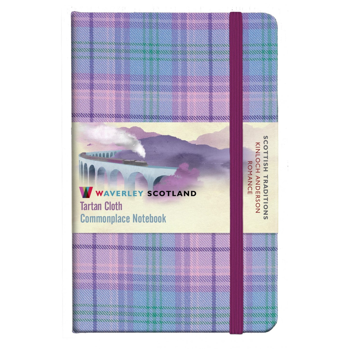 Carnet de Poche en Tissu Tartan Romance Waverley Scotland