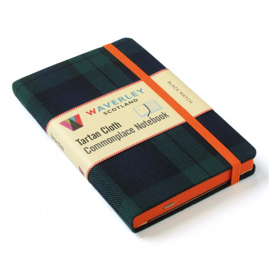 Carnet de Poche en Tissu Tartan Black Watch Waverley Scotland