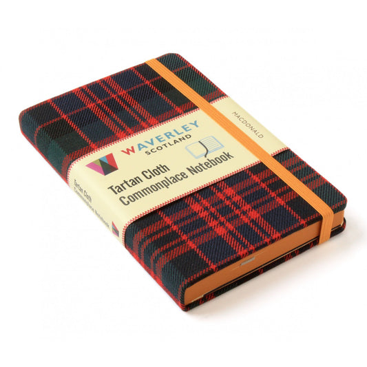 Carnet de Poche en Tissu Tartan Macdonald Waverley Scotland