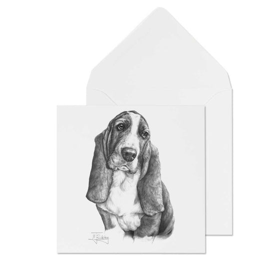Carte de Vœux Mike Sibley Basset Hound C&S Products