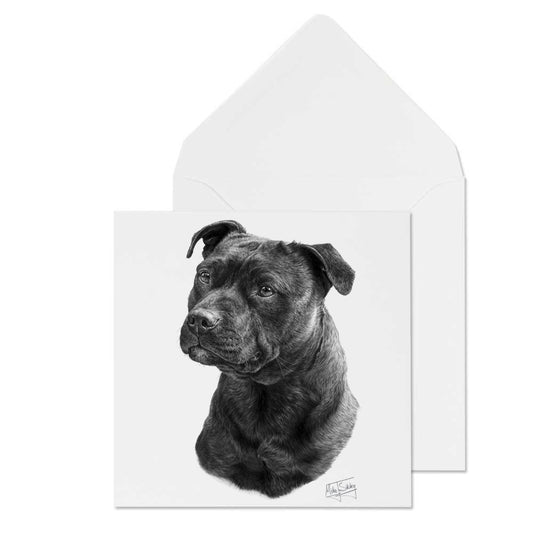 Carte de Vœux Mike Sibley Staffordshire Bull Terrier C&S Products