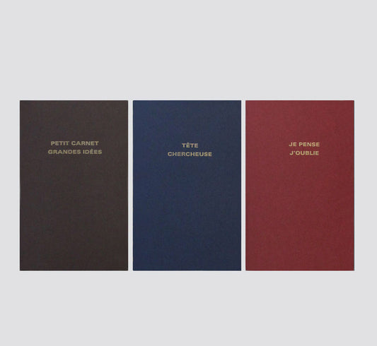 Pack de 3 Cahiers Souples A5+ Texte Le Typographe