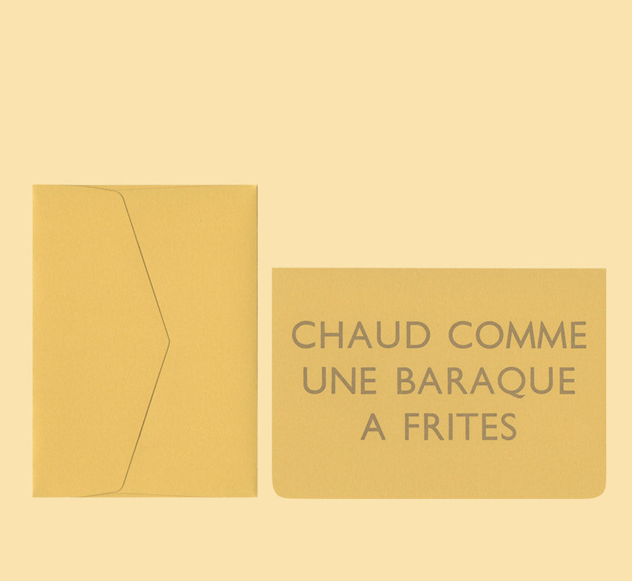 Carte de Voeux A6 Double Baraque à Frites Le Typographe